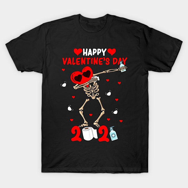 Dabbing Heart In A Mask Design T-Shirt by 2blackcherries